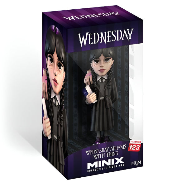 Minix Wednesday Addams With Thing Action Figure – 12 Cm Collectible alternate