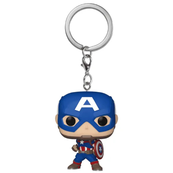 Funko Pop Marvel New Classics Captain America Pocket  Keychain alternate