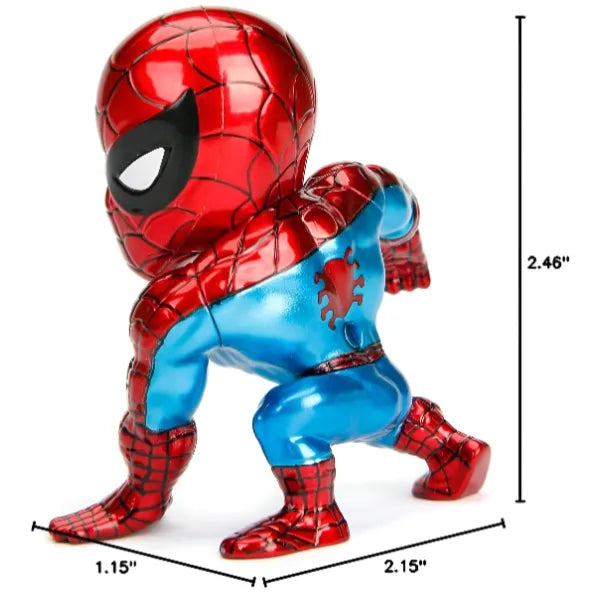 Jada Marvel 4 Inch Classic Spiderman Figure alternate