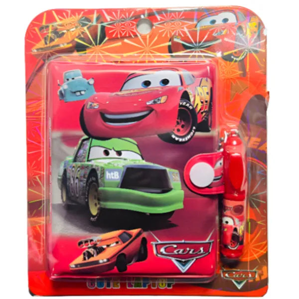Car Themed Mini Gift Notebook With Pen -1 Pieces Set