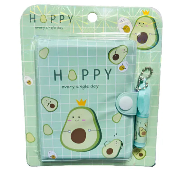 Avocado Themed Mini Gift Notebook With Pen -1 Pieces Set alternate