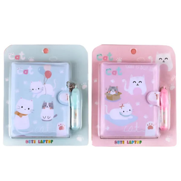 Cute Anime Mini Gift Notebook With Pen -1 Pieces Set