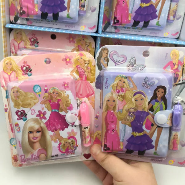 Girls Characters Mini Gift Notebook With Pen 1 Pieces Set