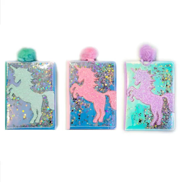 Unicorn Glitter Journal Gift Notebook  Assorted 1 Pieces Set