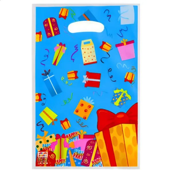 Birthday Party Decoration Plastic Loot Gift Bag-Pack Of 10 Pieces