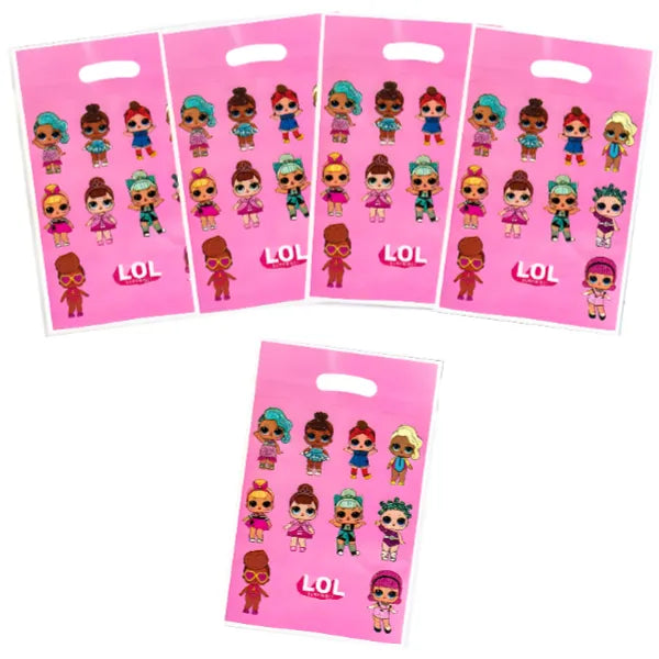 Lol Printed Birthday Party Decoration Plastic Loot Gift Bag