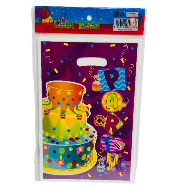 Party Printed Decoration Plastic Loot Gift Bag
