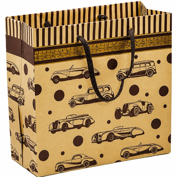 Gift Bag Car Printed Design-22.5X23X10 Cm