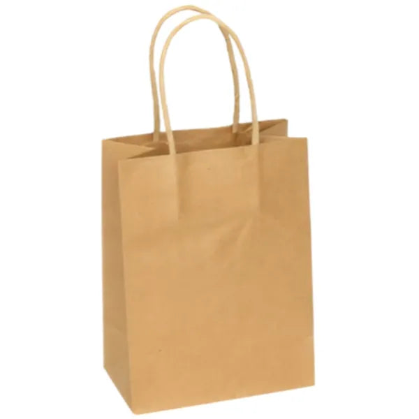 Gift Kraft Paper Bag Plain Brown Cover - Extra Small