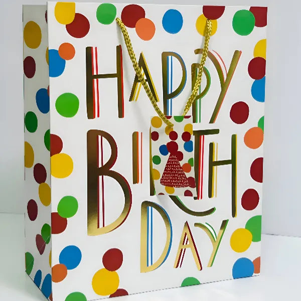 Happy Birthday Printed Gift Bag 32X26X12- (GCQL236)