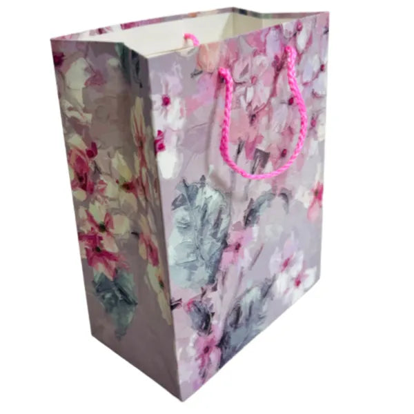 Gift Bag Mix Colour Flower Design Pattern - Small