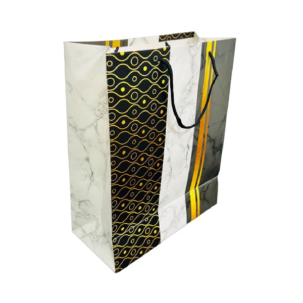 New Design Gift Bag Small - Black & Gold