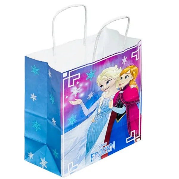 Gift Kraft Paper Bag Disney Anna & Elsa Design Bag - Small
