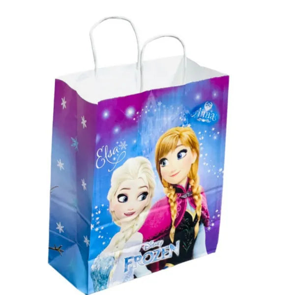 Gift Kraft Paper Bag Disney Anna & Elsa Design Bag - Medium