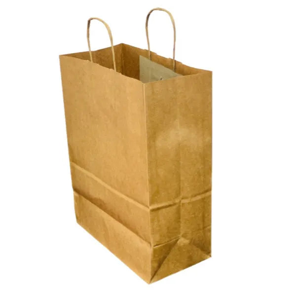 Gift Kraft Paper Bag Plain Brown Cover - Medium