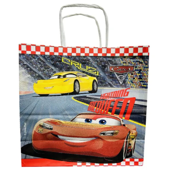 Gift Kraft Paper Bag Cars Cartoobn Design Cover - Small