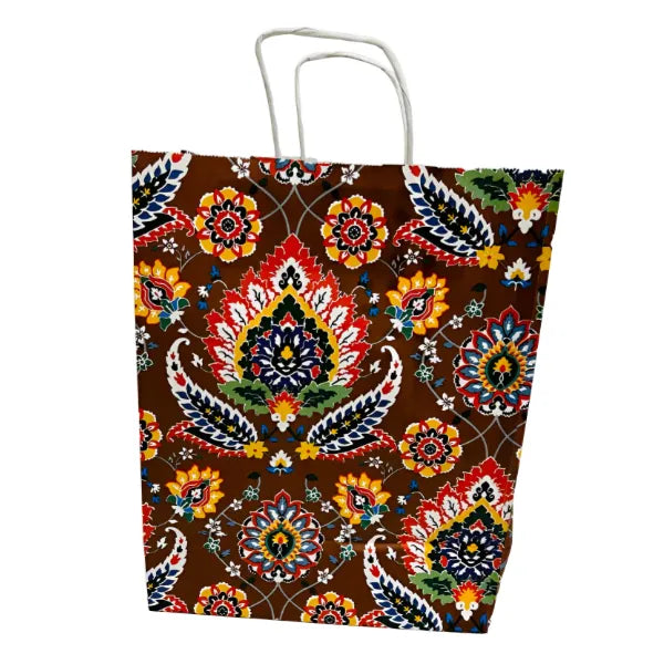 Gift Paper Cover Brown Design 25 x 12 x 31cm