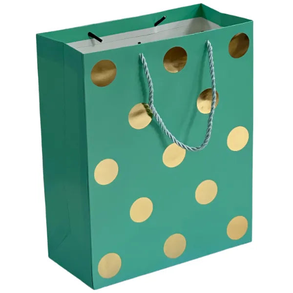 Gold Dot Design Gift Bag-26X32X12 CM