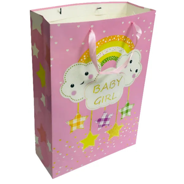 Baby Girl Design Gift Bag - 31x44x12cm