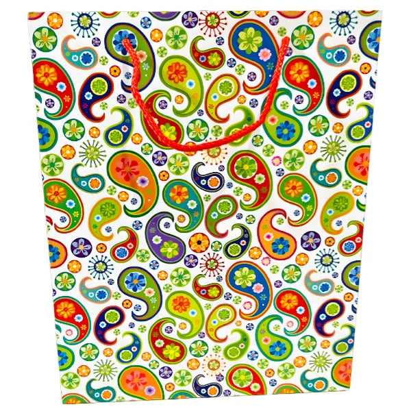 Kids Surprise Gift Bag Glittering Floral Design-Medium