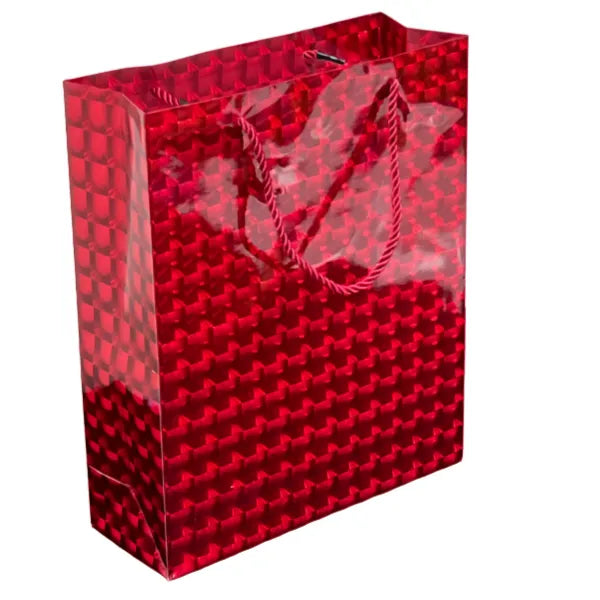 Gift Bag 3D Red Design - Medium Size