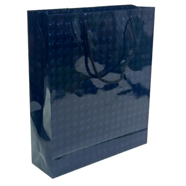 Gift Bag 3D Navy Blue Design - Large Size