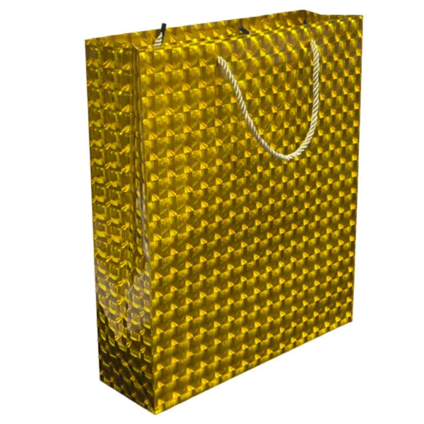 Gift Bag 3D Yellow Design - Large Size