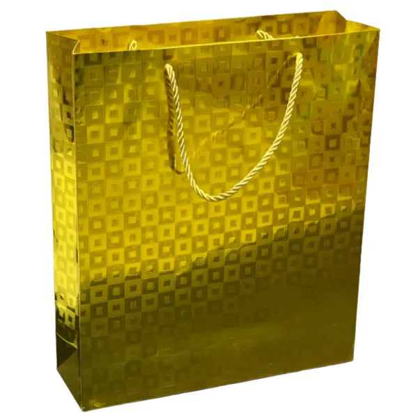 Gift Bag Metallic Gold  Design - Large Size
