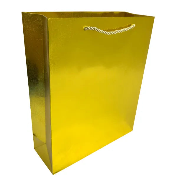 Gift Bag Metallic Gold Design -Medium  Size