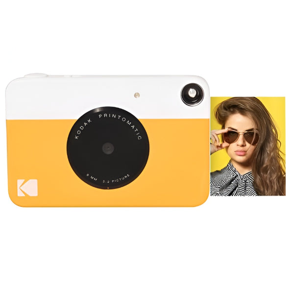 Kodak Printomatic Instant Camera-Yellow