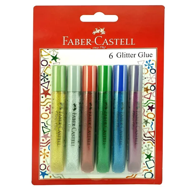 Faber Castell Glitter Glue-Pack Of 6 Colors