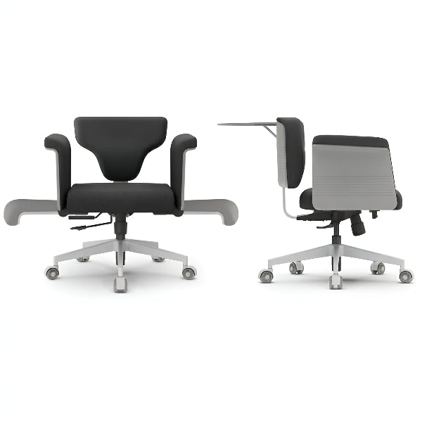 Drogo Freedom-X Multi-Position Cross-Legged Office Chair – Adjustable Grey Work Chair