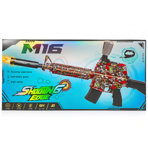 Electric M16 Toy Gun For Kids – Rechargeable Gel Blaster With Lights & Sound