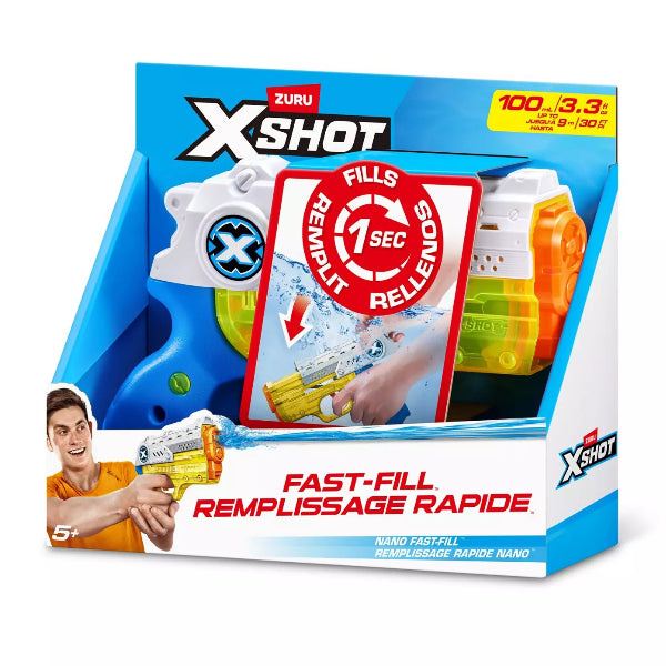 Zuru Xshot Nano Fast-Fill Water Blaster – Compact Fast Refill Water Gun (9M Range, 3.3 Fl Oz) alternate