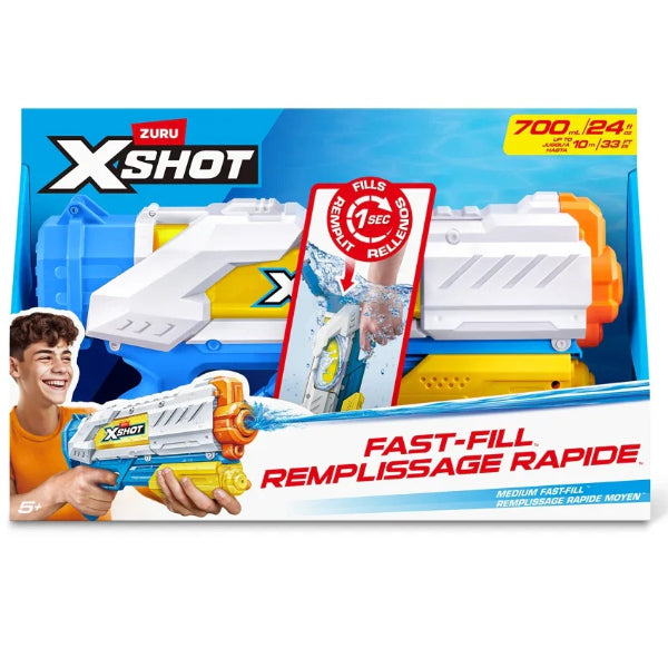 Zuru X-Shot Fast-Fill Medium Blaster S4 Water Gun – 700Ml