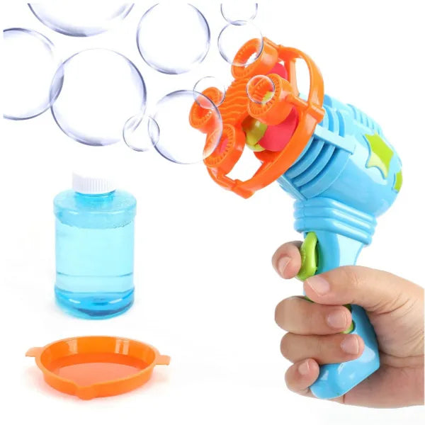 Moon Bubble Storm Machine Gun Summer Toys For Kids-Blue alternate