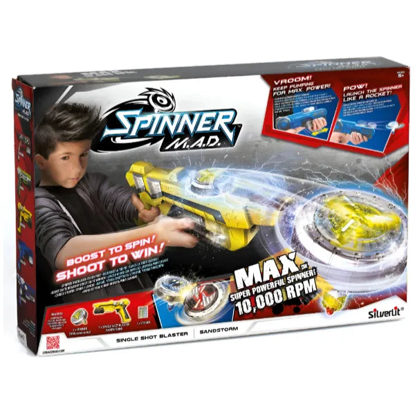 Silverlit Spinner Mad Single Shot Blaster Sandstorm Gun
