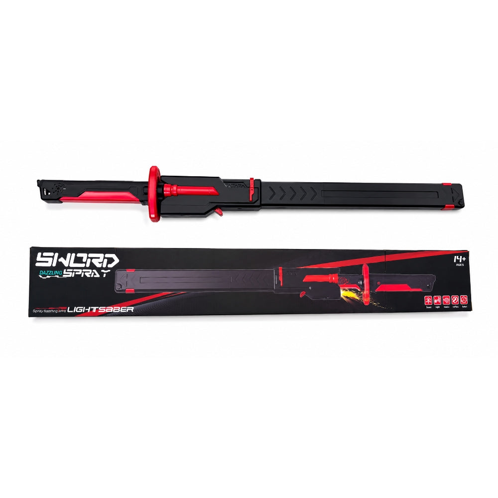 Kids Light-Up Warrior Sword Toy With Sound & Smoke Effect