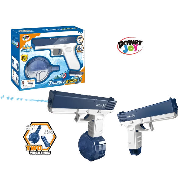 Power Joy Water Shooterz Gun Thunderstorm 1 مسدس رشاش مياه كهربائي للأعمار 3+