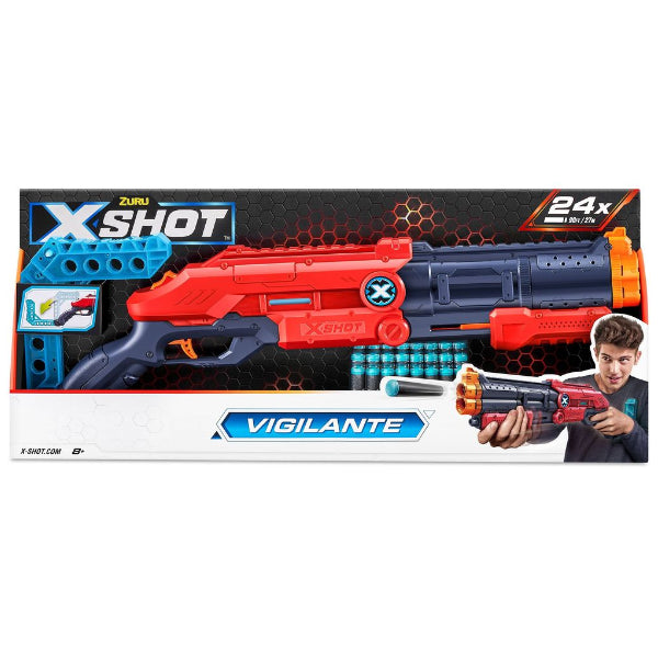 Zuru X-Shot Vigilante Foam Blaster Gun – 24 Darts
