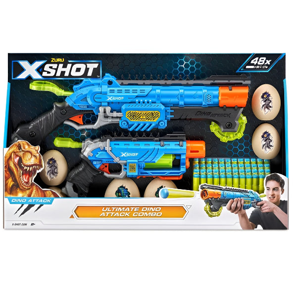 Zuru X-Shot Dino Attack 2-In-1 Foam Blaster Gun