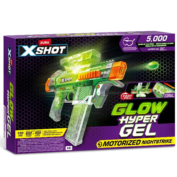 X-Shot Hyper Gel – Glow-in-the-Dark Blaster for Kids (Age 14+)
