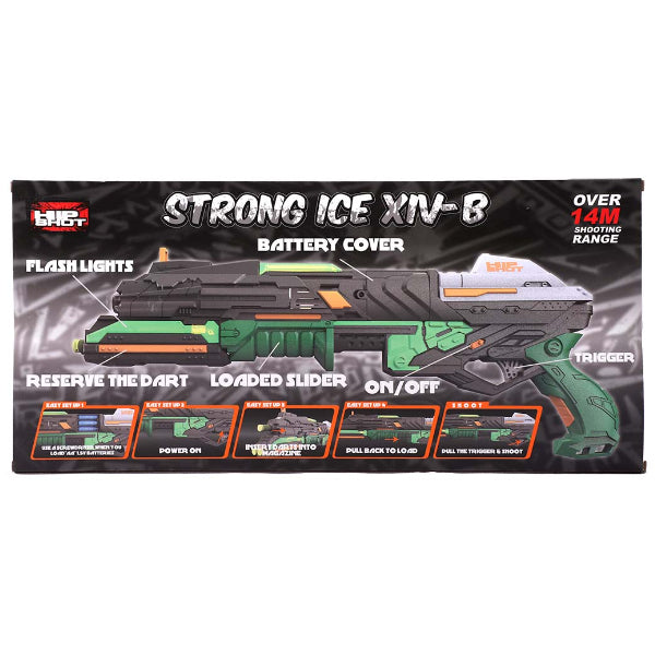 Hip Shot Strong Ice Xiv-B Toy Blaster Gun With 10 Foam Darts alternate