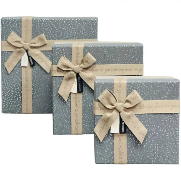 Duo Delight  Gift Box 3 pcs Set With Ribbon Bow For Surprise Gifts alternate