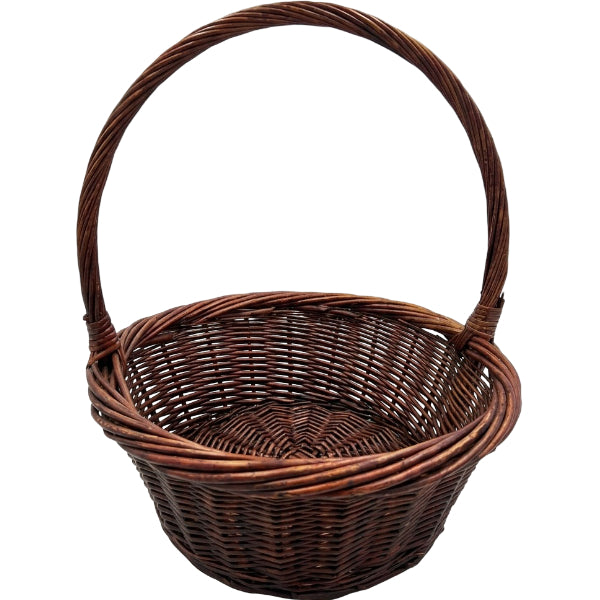 Gift Basket With Handle – Dark Brown, 36 Cm