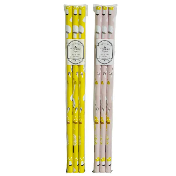 New Design Gift Wrapping Paper Pack Of 2 Pieces-53x75cm- Assorted Colors
