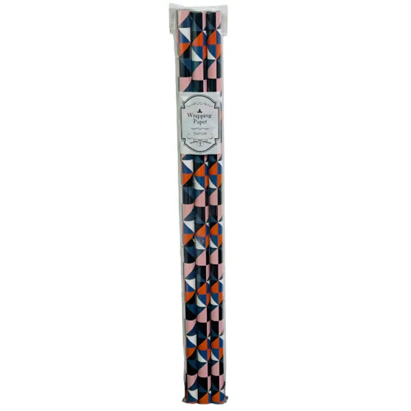 Geometric Pattern Gift Wrapping Paper Pack Of 3 Pieces-53x75cm