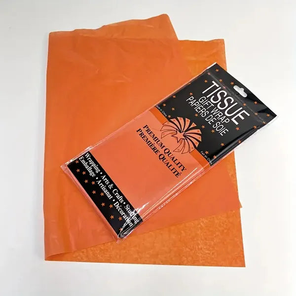 Premium Quality Handmade Arts & Craft Tissue Paper For Gift Wrapping-Orange (GPDB55)