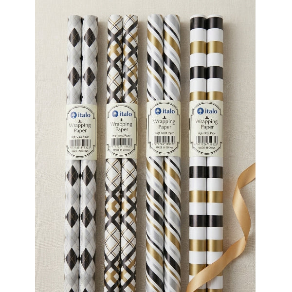 Italo Modern Luxe High-Gloss Wrapping Paper 70×100Cm – Assorted Premium Gift Wrap Pack (1 Piece)