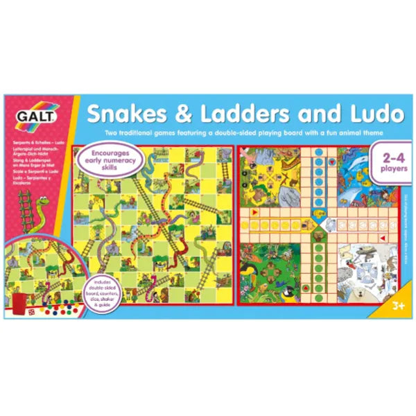Galt Snakes & Ladders and Ludo Classic Family Board Games
